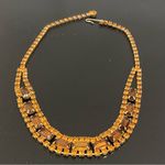 Vintage 50’s Mid Century Modern Topaz Amber Citrine Gold Photo 2