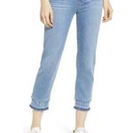 Paige Hoxton Straight Crop Jeans with raw double hem - size 25 Photo 0