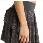 Varley  Adams Animal Print Black and Brown Mini Skort XS Photo 8