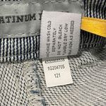 Chico's Platinum Denim Pinstripe Pants Women's Size 1.5 (US 10) Straight Leg Photo 4