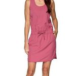 RBX Active Comeau Woman’s Stretch Woven Tank Dress with Pockets; size Large Pink Photo 0