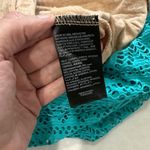 Bebe  Turquoise Backless Lace Dress Photo 6