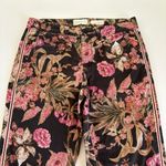 Anthropologie Chino x Relaxed Floral Printed Side Stripe Chino Ankle Pants 26 Photo 2