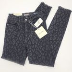 DL1961 Farrow Ankle Jeans Black Leopard Print Women's Sz 26 Photo 1