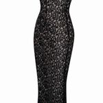 Miss Circle Veronica Black Lace Maxi Dress Sleeveless Dark Romantic Women’s XXS Photo 5