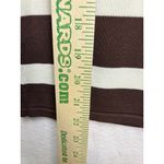 Bloomingdales Womens P M Brown White Stripe Sleeveless Turtleneck Sweater Vest Size undefined Photo 4