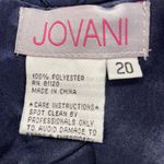 Jovani Strapless Polka Dot Embellished Waist Cocktail Dress Blue Size 20 NWT Photo 4