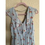 Soprano  Blue Floral High Low Babydoll Midi Dress Whimsical Cottagecore‎ Flutter Photo 4