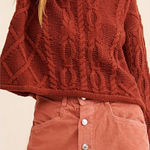 Free People  Ray Coral Corduroy Button Front Mini Skirt Size 0 Photo 0