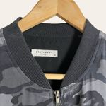 Equipment  Femme Abbot Underground Camo Black Silk Bomber Jacket Photo 2