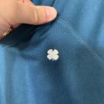 Lucky Brand Teal Super Soft Long Sleeve Shirt With Clover On Front Photo 2