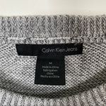 Calvin Klein Jeans Gray Marl Knit Ribbed Sweater Long Sleeves Size Medium Photo 5