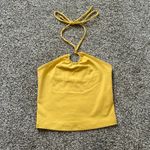 Abercrombie & Fitch dark yellow halter crop top size XS Photo 1