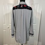 VILAGALLO Miller Striped Button Down Blouse Size M Photo 3