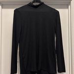 Vina Top Womens Black Active Life Turtleneck Shirt Moroccan Modal Cotton Sz Med Photo 0