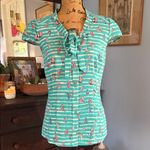 Modcloth  Sailboat Print Blouse Photo 4