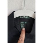 Ralph Lauren LRL Linen Military Style Black Jacket Brass Buttons Womens Size 10 Photo 3