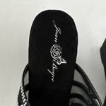 Joan Boyce Heels Rhinestone Glitter Heel Slide Neutral Party‎ Casual Size 8 Wide Black Photo 4