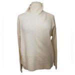 Summersalt  The Luxe Cashmere Wool Funnel Neck Sweater White Sand Photo 1