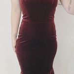 Superfoxx Vintage  Red Velvet Halter Top Dress Size XS Photo 0