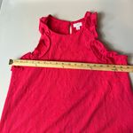 Crown & Ivy Women’s Pocketed Shift Dress Ruffle Sleeves Vivid Coral Size Medium Photo 6