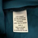 Trixxi  Teal Black Velvet Burnout Floral Lace Halter Dress Y2K Size Juniors 9 Photo 8