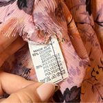Brandy Melville #72  PINK FLORAL PEPLUM TANK/TUNIC TOP $40 Photo 4