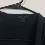 ALLSAINTS Amei Black Long Sleeve Drape Tie Dress Small Whimsygoth Emo Chic Photo 5