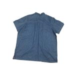Bobbie Brooks Woman Embroidered Denim Shirt Cottagecore Short Sleeve Top Blue Size 18 Photo 4