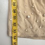 Boutique Pants Womens Size Large Tan Pearls Mesh Beach Swim Pull On Dance Pool Photo 9