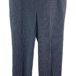 Alfred Dunner  16 Navy White Striped Pants Photo 0