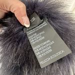 Club Monaco Faux Fur Pull Through Scarf Black Collar Stole Photo 8