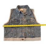 Vintage Arizona Jean Co Women's Denim Vest Blue Sleeveless Size S made in USA Photo 6