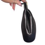 Gucci  Vintage Clutch Gold Tone Clip Closure Black Suede leather COA Photo 7