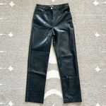 Wilfred Aritzia The Melina Super High Rise Vegan Leather Pants in Black Size 4 Photo 5