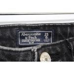 Abercrombie & Fitch Simone High Rise Slim Black Denim Distressed Jeans Size 25 0 Photo 2