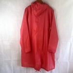 Oversized Long Rain Poncho Full Zip Polka Dot One Size Pink Size undefined Photo 1