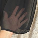 BCBGeneration Black Velveteen Sheer Peplum Blouse Photo 10