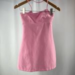 ZARA  Asymmetric Mini Dress with Built in Short in‎ Light Pink Size Extra Small Photo 6