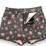 BDG Urban Outfitters Floral Denim Shorts High Rise Erin 5 Pocket Jean Photo 0