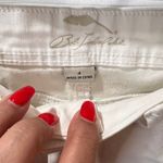 Bob Timberlake White Embroidered Ankle Jeans Floral Cutout Detail Casual Denim-6 Photo 4