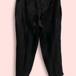 Villager Cute vintage 90’s Liz Claiborne black silk ankle length pants side zip lined Photo 2