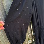 White House | Black Market NWT Rhinestone Studded Blouson Dress Black Large $170 Photo 7