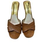 Michael Kors  Woman's Amelie Mule Sandal Luggage Size 10 Photo 1