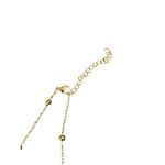 Gold Tone Bow Charm Initial R Necklace Beaded Chain Delicate Dainty New Photo 4