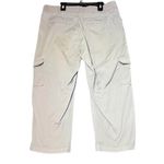 Lee  Easy Fit Cargo Capri Pants Womens Medium Grey Stretch Casual Outdoor Pockets Photo 2
