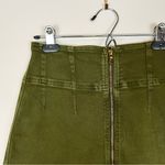 Free People  We the Free Virgo Zip‎ Front Mini Skirt Green Size 26 Photo 5