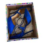 Shoe Republic LA Brand New  Blue Suede Heels Size 8.5 Photo 5