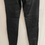 Free People  Vegan Faux Leather Look Skinny Pull On Legging in Black Size 27 NWT Photo 9