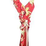 None Floral Bathing Suit Set - Women's XL - Red & Yellow Skirt Photo 0